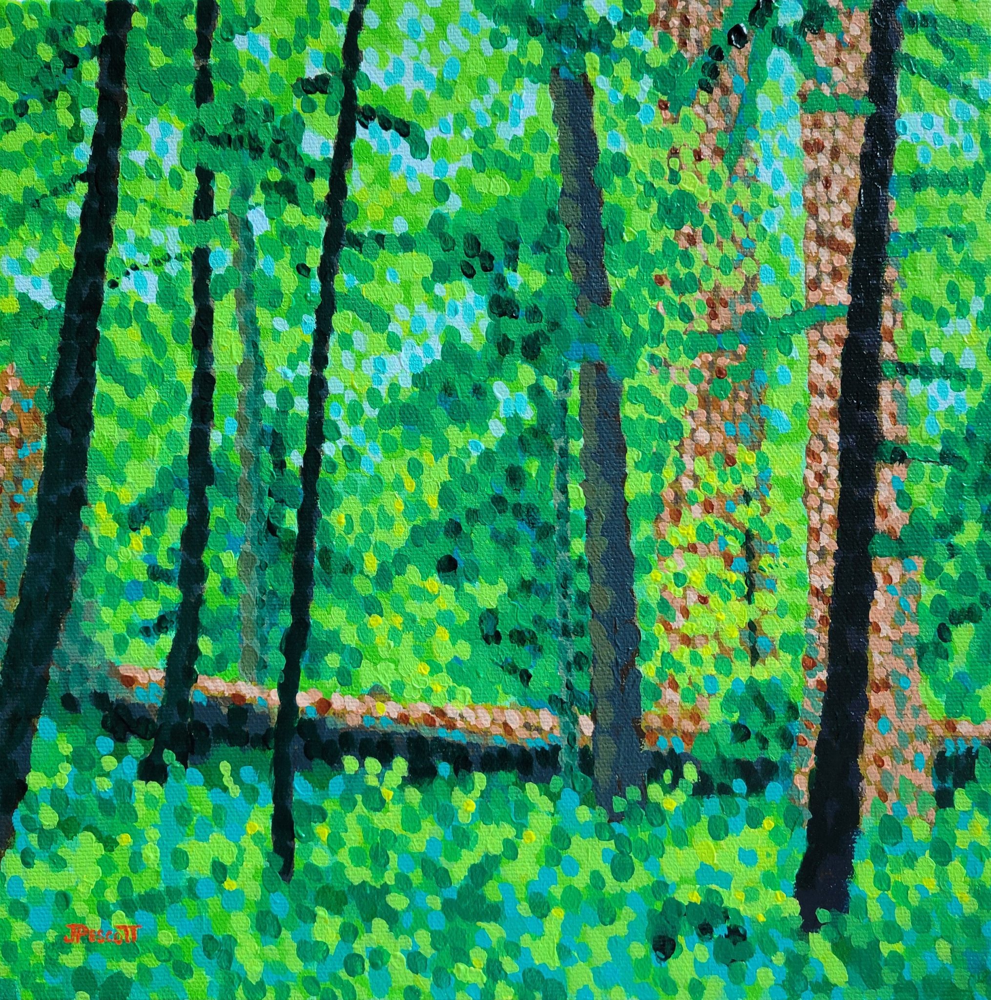 summer-in-the-forest-jim-pescott-calgary-artist