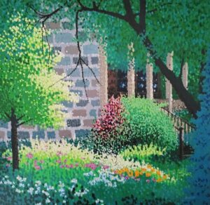 Sunlight in the Garden - 16"x16" Canvas Print